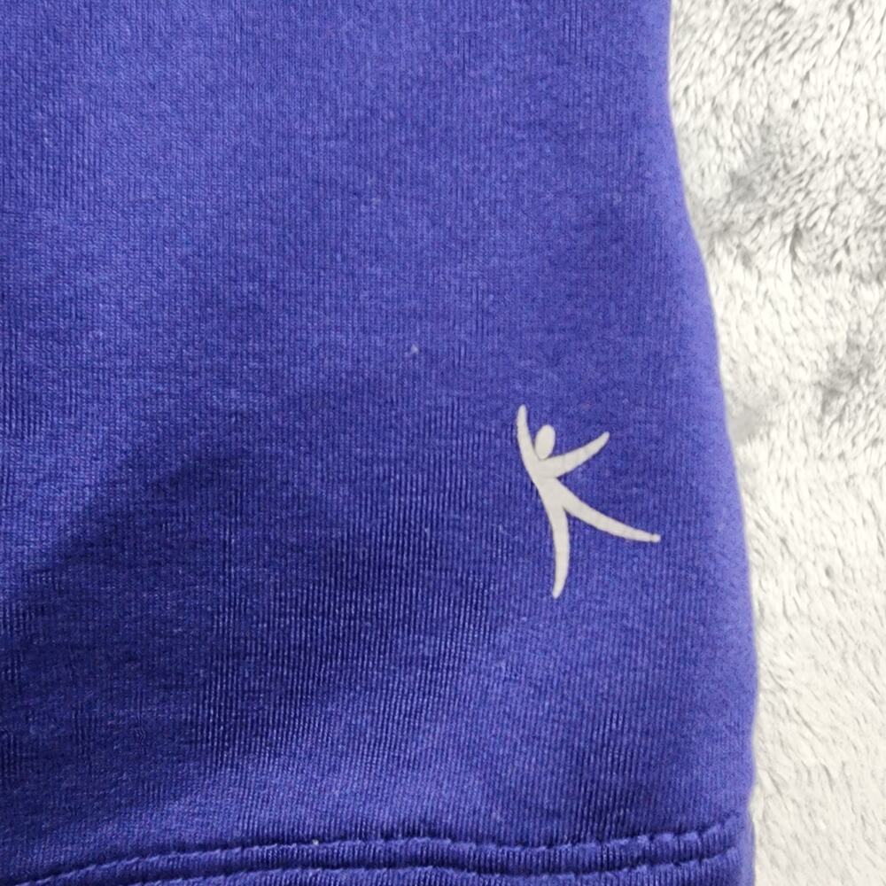 Danskin Now Jacket Womens M Blue 1/4 Zip Long Sleeve Thumbholes Pullover Workout - Picture 3 of 12